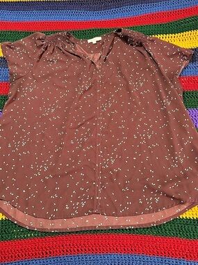 Monday Fun Short Sleeve Blouse Size 2X